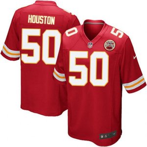 Kansas City Chiefs #50 Justin Houston Game Red Team Color NFL Jersey