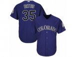 Colorado Rockies #35 Chad Bettis Replica Purple Alternate 1 Cool Base MLB Jersey