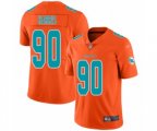 Miami Dolphins #90 Charles Harris Limited Orange Inverted Legend Football Jersey