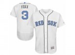 Boston Red Sox #3 Jimmie Foxx Authentic White Flex Base MLB Jersey