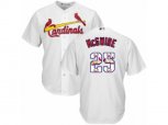 St. Louis Cardinals #25 Mark McGwire Authentic White Team Logo Fashion Cool Base MLB Jersey