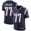 New England Patriots #77 Nate Solder Navy Blue Team Color Vapor Untouchable Limited Player NFL Jersey