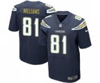 Los Angeles Chargers #81 Mike Williams Elite Navy Blue Team Color Football Jersey
