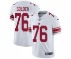 New York Giants #76 Nate Solder White Vapor Untouchable Limited Player Football Jersey