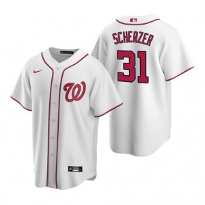 Nike Washington Nationals #31 Max Scherzer White Home Stitched Baseball Jersey