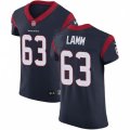 Houston Texans #63 Kendall Lamm Navy Blue Team Color Vapor Untouchable Elite Player NFL Jersey