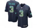 Seattle Seahawks #3 Russell Wilson Limited Navy Blue Strobe NFL Jersey