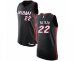 Miami Heat #22 Jimmy Butler Authentic Black Basketball Jersey - Icon Edition