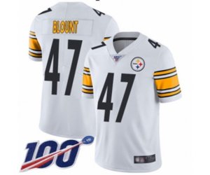 Pittsburgh Steelers #47 Mel Blount White Vapor Untouchable Limited Player 100th Season Football Jersey
