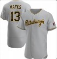 Pittsburgh Pirates #13 KeBryan Hayes Gray Flex Base Stitched Jersey