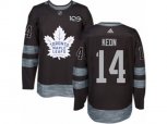 Toronto Maple Leafs #14 Dave Keon Authentic Black 1917-2017 100th Anniversary NHL Jersey