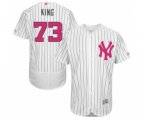 New York Yankees Mike King Authentic White 2016 Mother's Day Fashion Flex Base Baseball Player Jersey