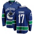Vancouver Canucks #17 Nic Dowd Fanatics Branded Blue Home Breakaway NHL Jersey