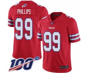 Buffalo Bills #99 Harrison Phillips Limited Red Rush Vapor Untouchable 100th Season Football Jersey