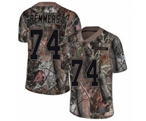New York Giants #74 Mike Remmers Limited Camo Rush Realtree Football Jersey