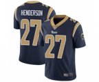 Los Angeles Rams #27 Darrell Henderson Navy Blue Team Color Vapor Untouchable Limited Player Football Jersey