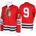 Chicago Blackhawks #9 Bobby Hull Premier Red 1960-61 Throwback NHL Jersey