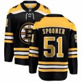 Boston Bruins #51 Ryan Spooner Authentic Black Home Fanatics Branded Breakaway NHL Jersey