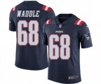 New England Patriots #68 LaAdrian Waddle Limited Navy Blue Rush Vapor Untouchable Football Jersey
