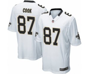 New Orleans Saints #87 Jared Cook Game White Football Jersey