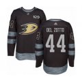 Anaheim Ducks #44 Michael Del Zotto Authentic Black Teal Alternate Hockey Jersey