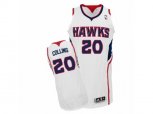 Adidas Atlanta Hawks #20 John Collins Authentic White Home NBA Jersey