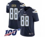 Los Angeles Chargers #88 Virgil Green Navy Blue Team Color Vapor Untouchable Limited Player 100th Season Football Jersey