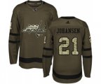 Washington Capitals #21 Lucas Johansen Premier Green Salute to Service NHL Jersey