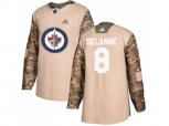 Winnipeg Jets #8 Teemu Selanne Camo Authentic Veterans Day Stitched NHL Jersey
