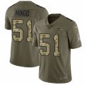 Seattle Seahawks #51 Barkevious Mingo Limited Olive Camo 2017 Salute to Service NFL Jersey