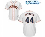 Houston Astros Yordan Alvarez Replica White Home Cool Base Baseball Player Jersey