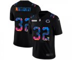 Chicago Bears #32 David Montgomery Multi-Color Black 2020 NFL Crucial Catch Vapor Untouchable Limited Jersey