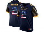 2016 US Flag Fashion 2016 Men's Oregon Ducks Spring Game Mighty Oregon #2 Webfoot 100th Rose Bowl Game Elite Jersey - Navy