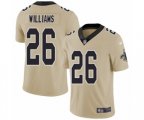 New Orleans Saints #26 P.J. Williams Limited Gold Inverted Legend Football Jersey