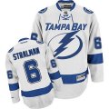 Tampa Bay Lightning #6 Anton Stralman Authentic White Away NHL Jersey