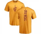 Cleveland Cavaliers #33 Shaquille O'Neal Gold One Color Backer T-Shirt