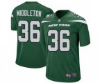 New York Jets #36 Doug Middleton Game Green Team Color Football Jersey
