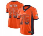 Denver Broncos #75 Menelik Watson Limited Orange Rush Drift Fashion Football Jersey