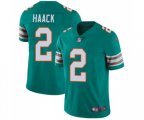 Miami Dolphins #2 Matt Haack Aqua Green Alternate Vapor Untouchable Limited Player Football Jersey