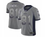 Dallas Cowboys #81 Terrell Owens Limited Gray Rush Drift Fashion NFL Jersey