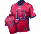 New York Giants #13 Odell Beckham Jr Elite Red Drift Fashion Football Jersey