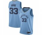 Memphis Grizzlies #33 Marc Gasol Authentic Blue Finished Basketball Jersey Statement Edition