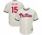 Philadelphia Phillies #15 Dave Hollins Replica Cream Alternate Cool Base Baseball Jersey