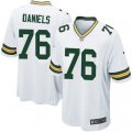 Green Bay Packers #76 Mike Daniels Game White NFL Jersey