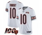 Chicago Bears #10 Mitchell Trubisky White Vapor Untouchable Limited Player 100th Season Football Jersey