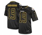Pittsburgh Steelers #19 JuJu Smith-Schuster Elite Lights Out Black Football Jersey