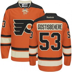 Philadelphia Flyers #53 Shayne Gostisbehere Premier Orange New Third NHL Jersey