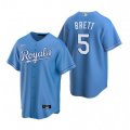 Nike Kansas City Royals #5 George Brett Light Blue Alternate Stitched Baseball Jersey