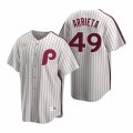 Nike Philadelphia Phillies #49 Jake Arrieta White Cooperstown Collection Home Stitched Baseball Jersey