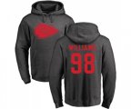 Kansas City Chiefs #98 Xavier Williams Ash One Color Pullover Hoodie